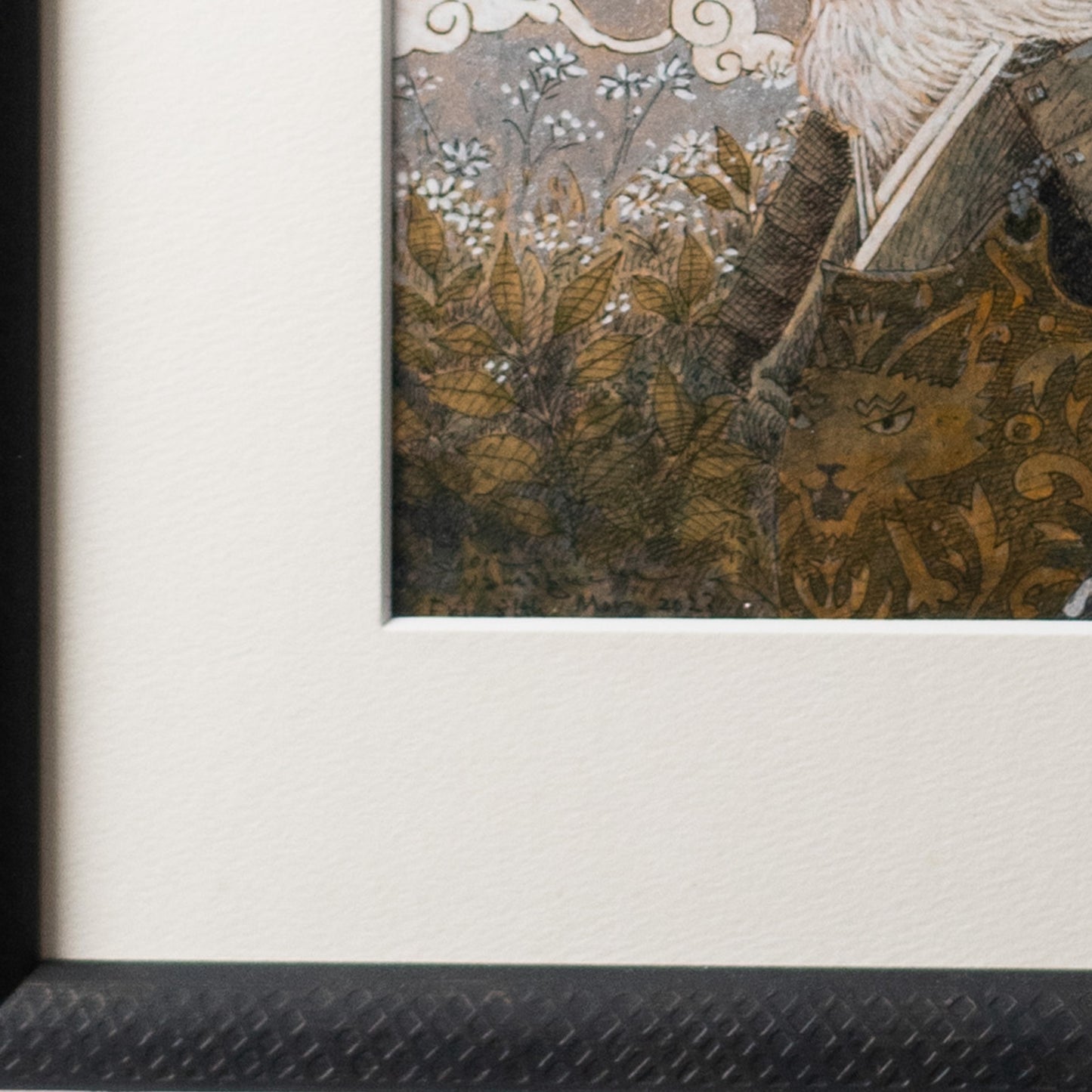 【原画 1点限り】 山口祥治作 絵画 「犬武者」