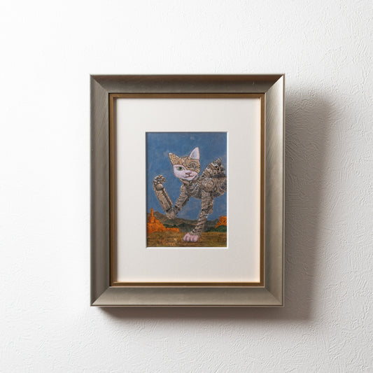 【原画 1点限り】 山口祥治作 絵画 「ウサギドロイド」
