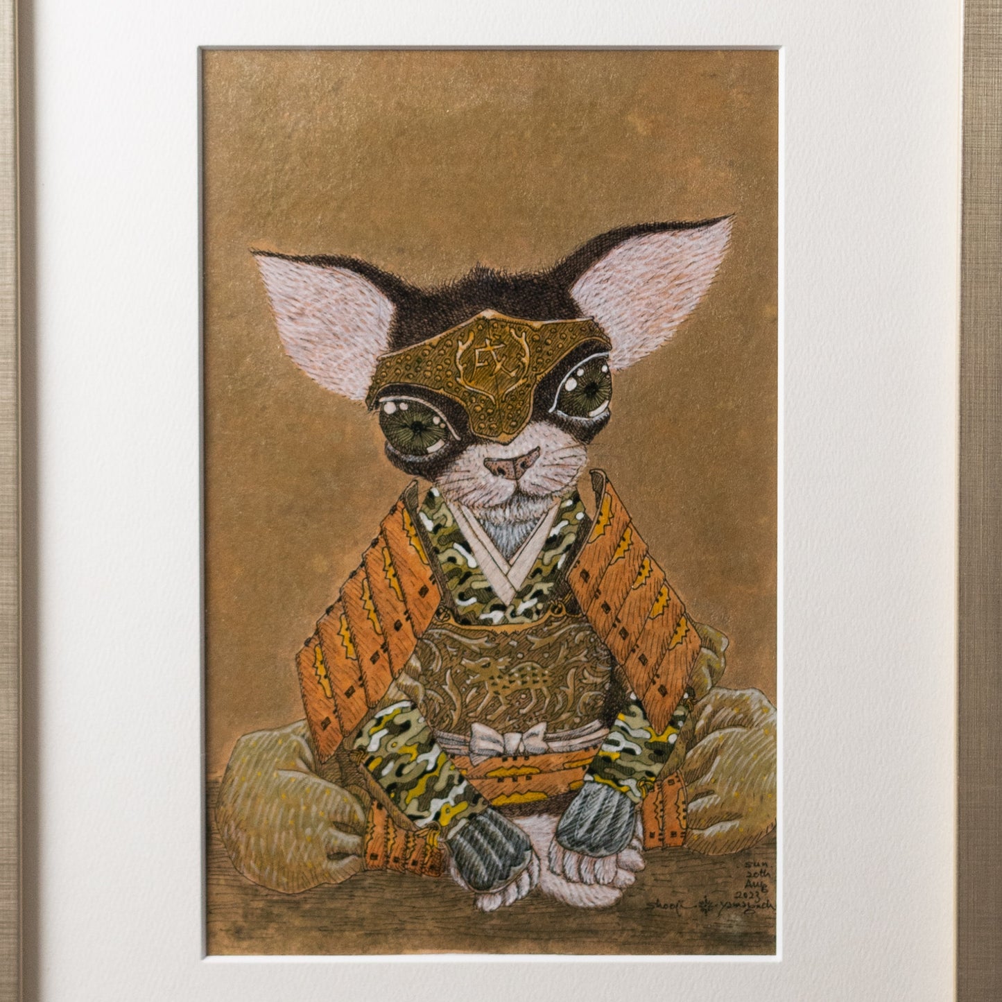 【原画 1点限り】 山口祥治作 絵画 「犬山治和座右衛門」