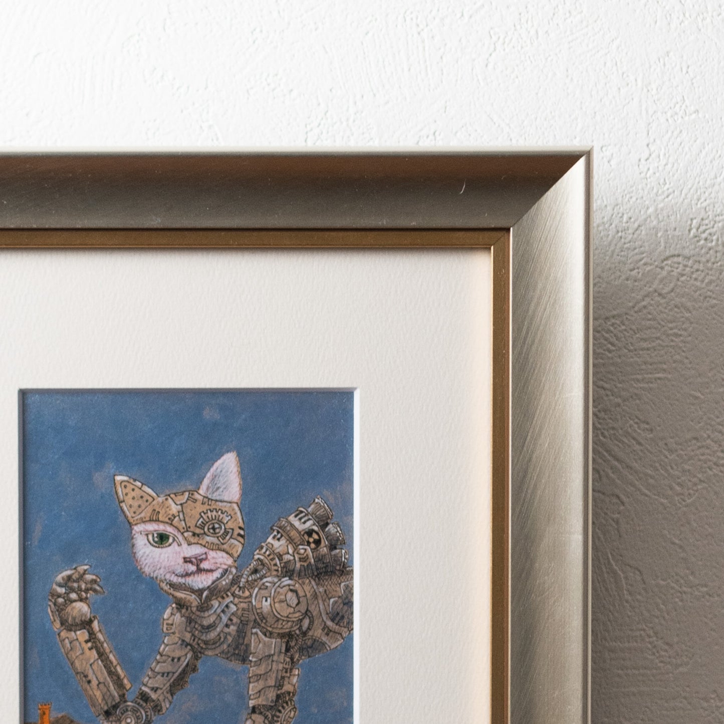 【原画 1点限り】 山口祥治作 絵画 「ウサギドロイド」