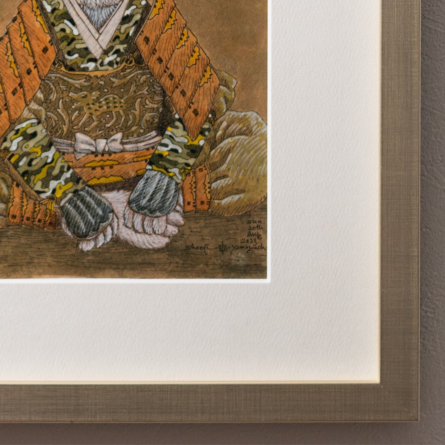 【原画 1点限り】 山口祥治作 絵画 「犬山治和座右衛門」