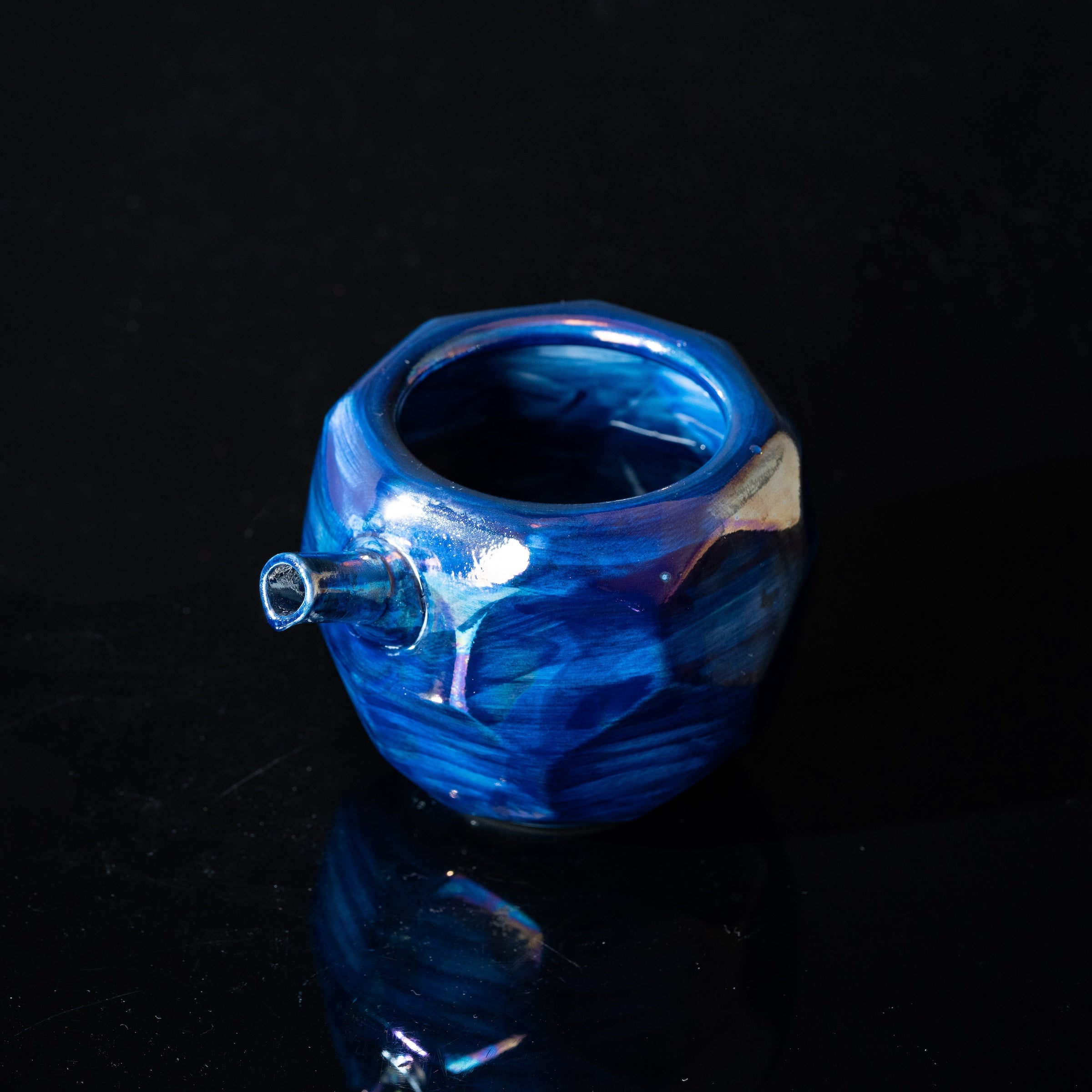 有田焼【ラスター彩】酒器 3点セット 青｜晩酌やギフトにおしゃれな和